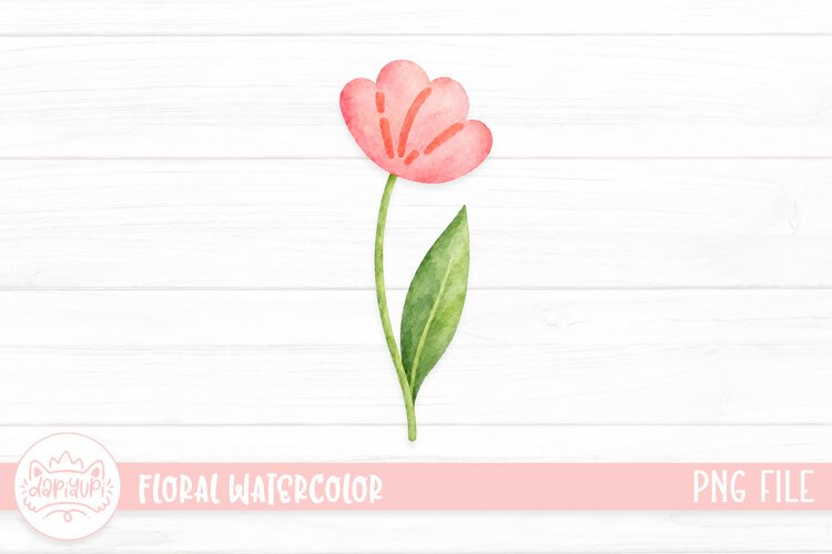 Floral Watercolor Illustration, Flower Watercolor Decoration example image 1