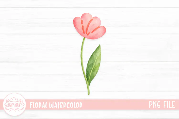Floral Watercolor Illustration, Flower Watercolor Decoration