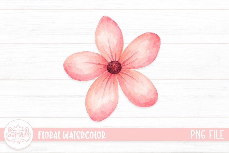 Floral Watercolor Illustration, Flower Watercolor Decoration example image 1