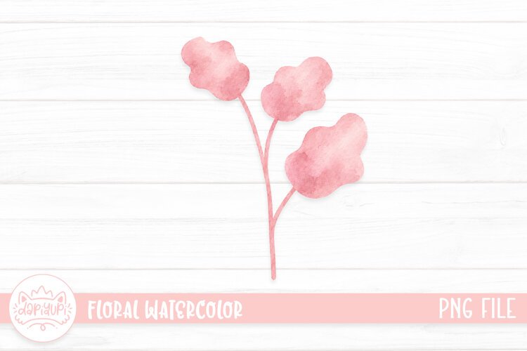 Floral Watercolor Illustration, Flower Watercolor Decoration example image 1