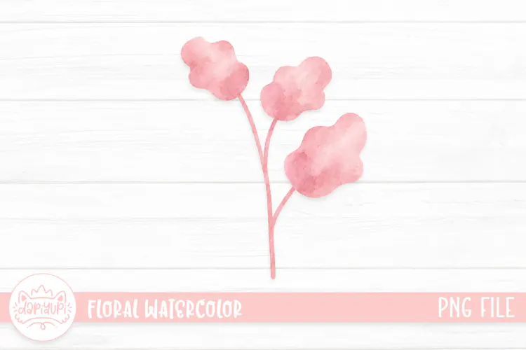 Floral Watercolor Illustration, Flower Watercolor Decoration