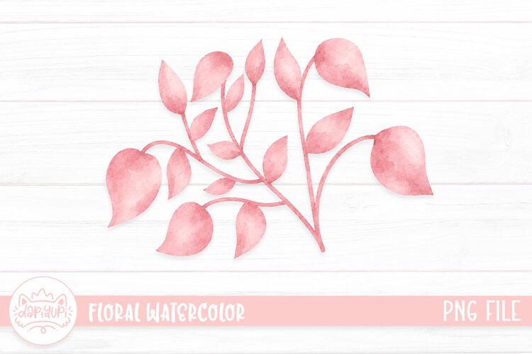 Floral Watercolor Illustration, Flower Watercolor Decoration example image 1