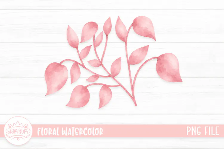 Floral Watercolor Illustration, Flower Watercolor Decoration