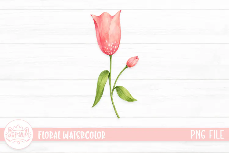 Floral Watercolor Illustration, Flower Watercolor Decoration