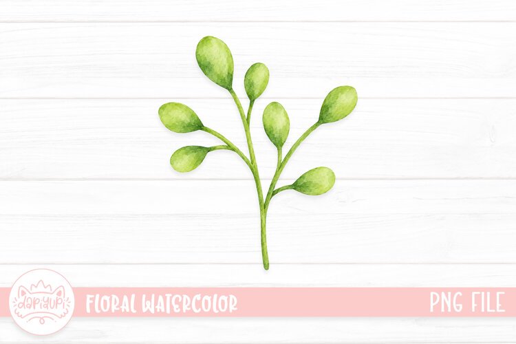 Floral Watercolor Illustration, Flower Watercolor Decoration example image 1