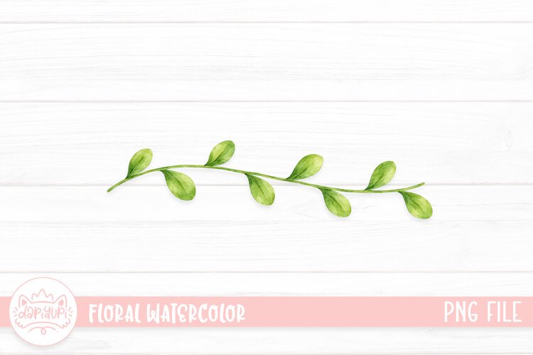 Floral Watercolor Illustration, Flower Watercolor Decoration example image 1