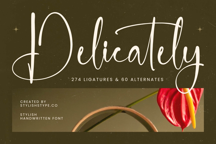 Delicately - Stylish Handwritten Font