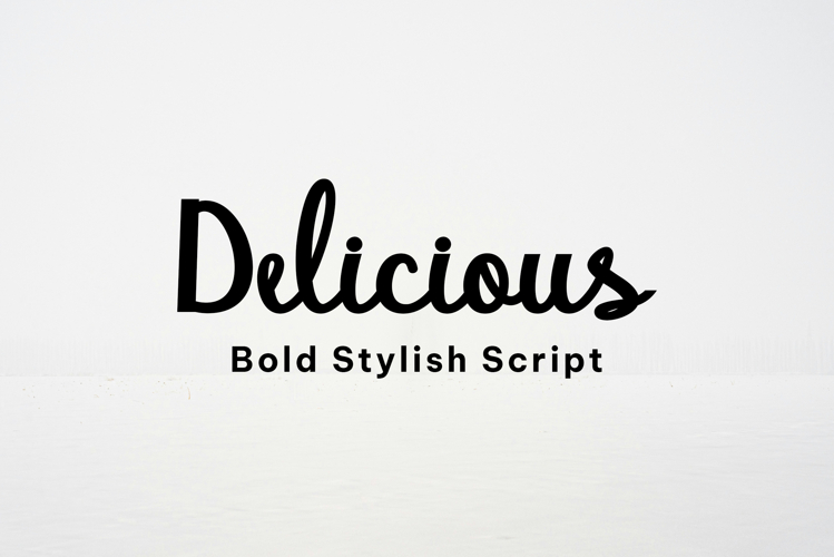 Delicious // Elegant script