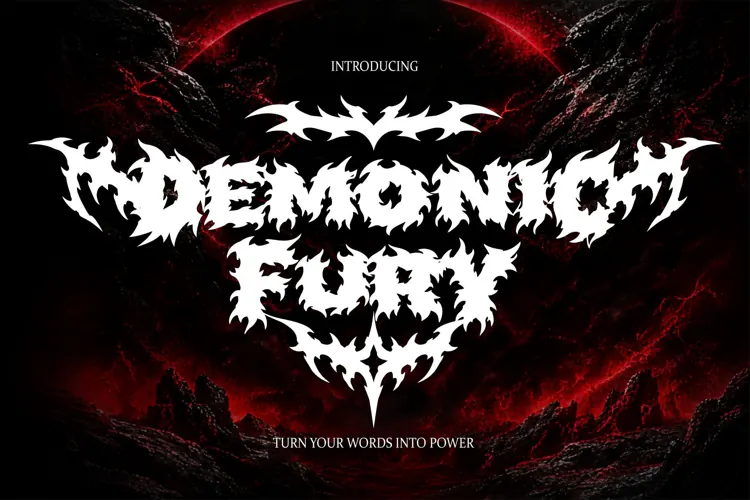 Demonic Fury - Black Metal Font
