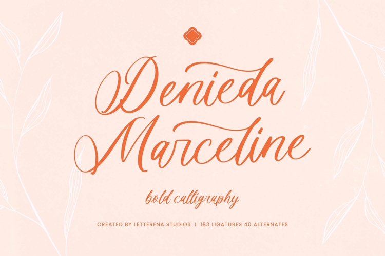 Denieda Marceline Bold Calligraphy Font