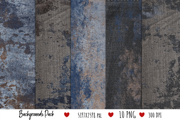 Denim Aged Long Backgrounds