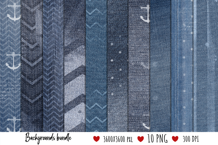 Marine Denim Backgrounds