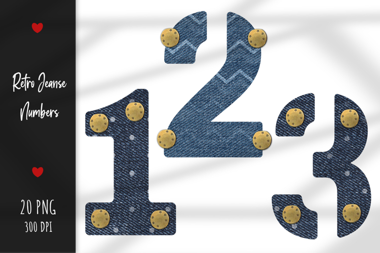 Classic Denim Numbers