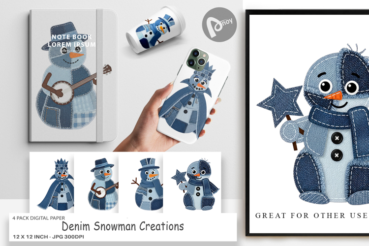  Snowman Background Image 2