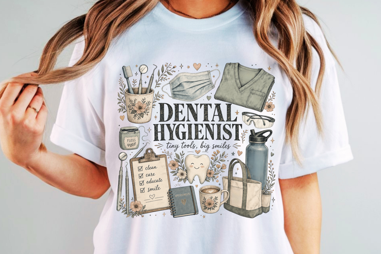 Dental Hygienist Sublimation PNG, Dental Assistant Png