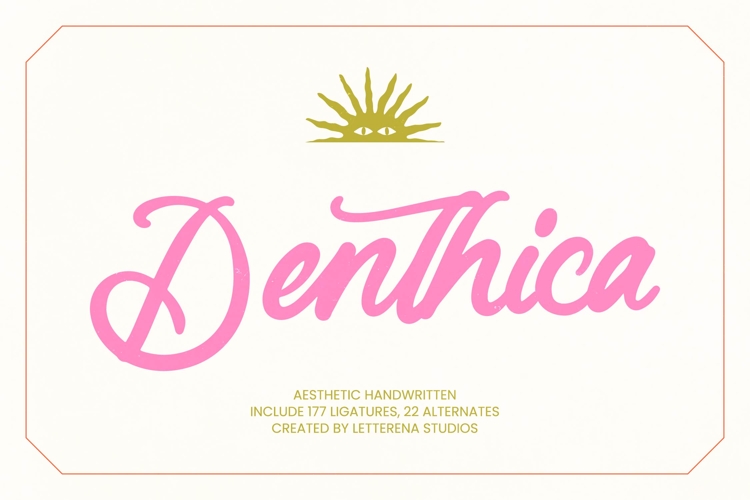 Denthica - Aesthetic Handwritten