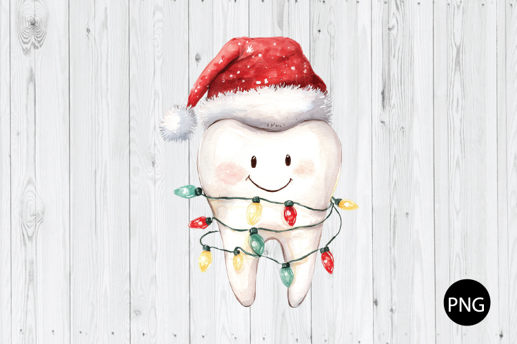 Dentist Christmas PNG, Christmas Tooth PNG, Christmas PNG
