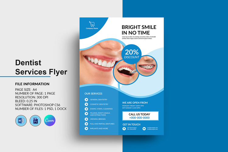 Dentist Clinic Services Flyer