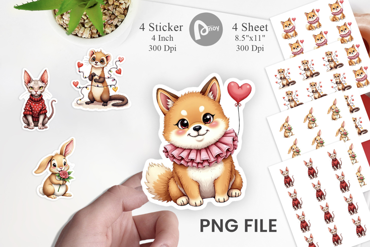 Derpy Valentine Pets Sticker