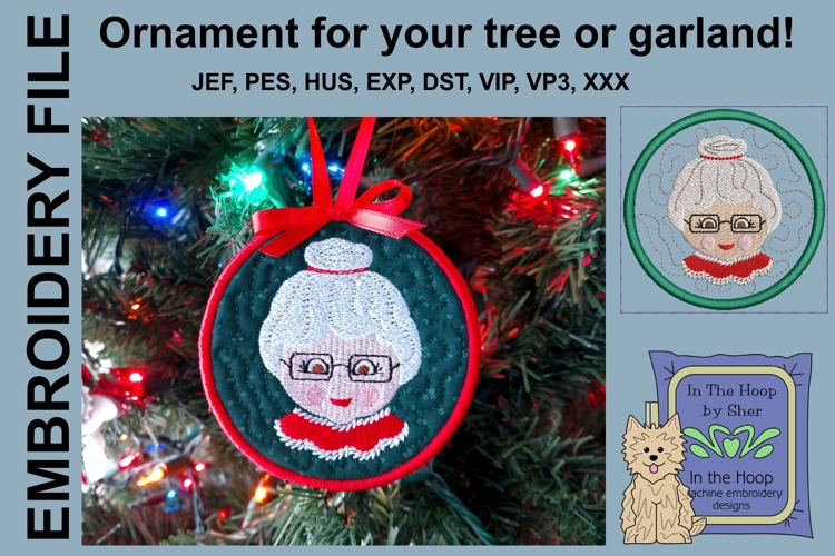 ITH Mrs Santa Ornament
