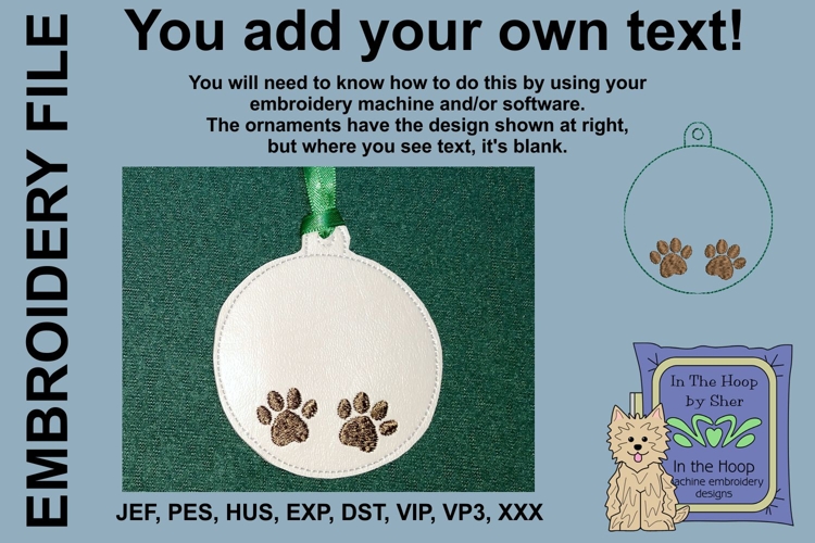 ITH Christmas Ornament Blank 3