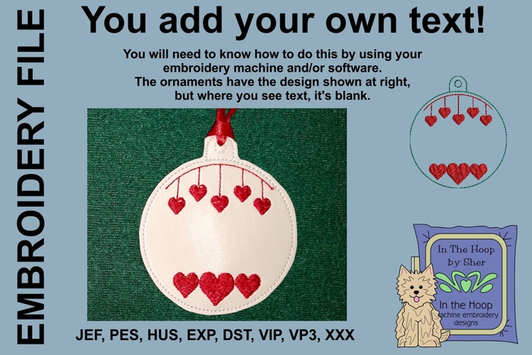 ITH Christmas Ornament Blank 6