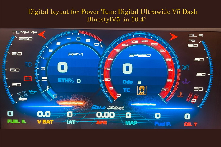 Digital Layout for Power Tune Digital Ultrawide V5