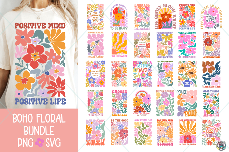 Boho Flower SVGs