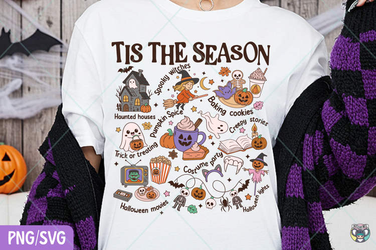 Tis The Season Png, Cute Halloween Clipart, Halloween Png