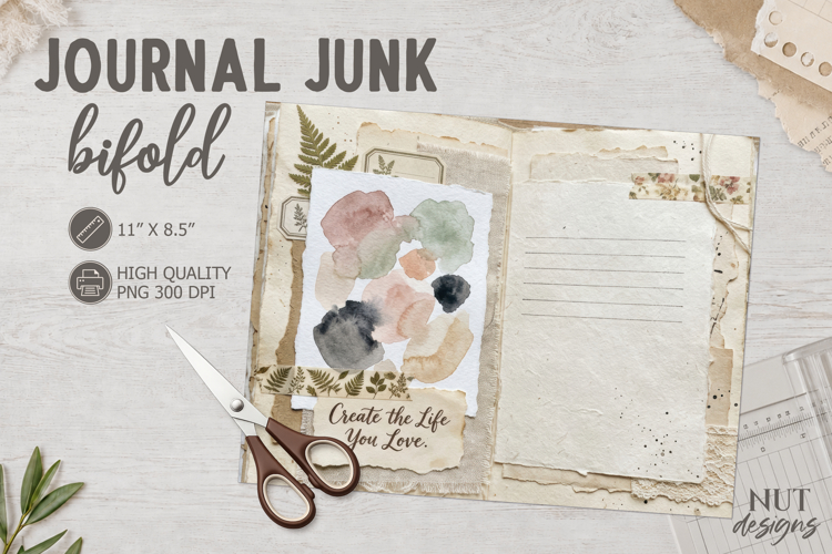 Cottagecore Floral Collage Junk Journal motivational quotes