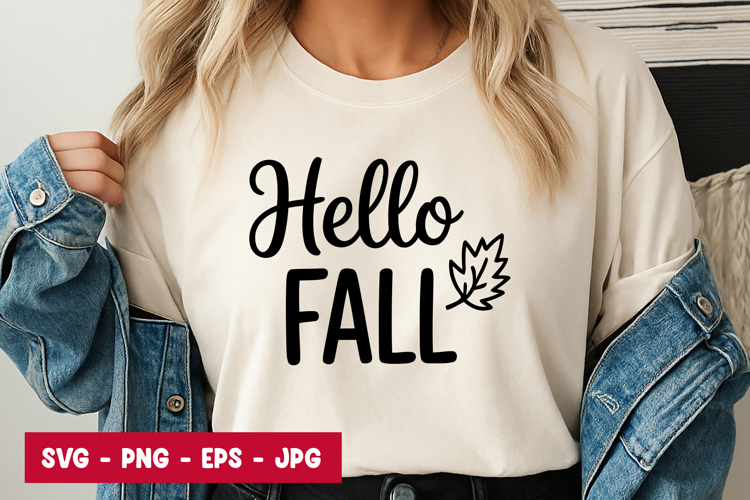 Hello Fall SVG PNG