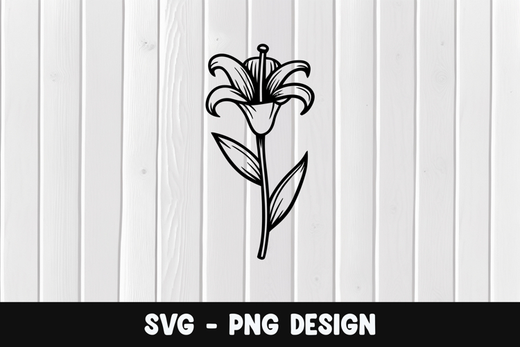 Flower Silhouette Image 11