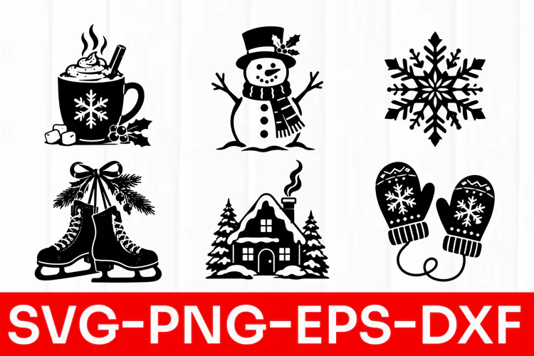 Cozy Christmas Winter Designs SVG PNG