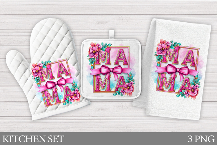 Mothers Day Oven Mitt Design. Mothers Day Kitchen Towel