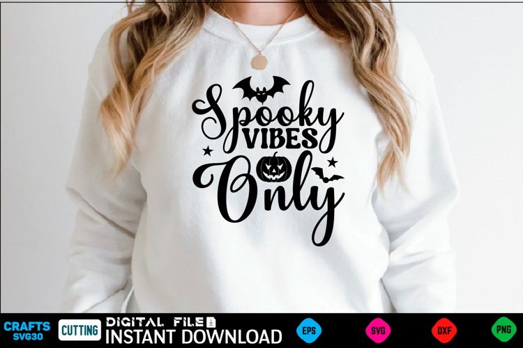 Halloween Svg Design,Halloween Quotes Spooky Halloween T-Shi example image 1