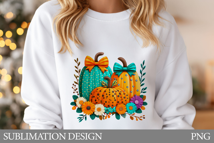 Fall Pumpkin T-Shirt Design. Fall Pumpkin Sublimation