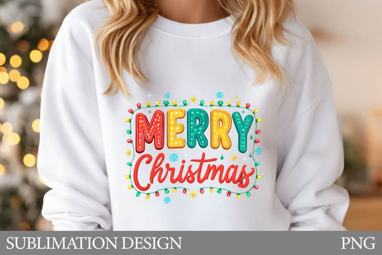 Merry Christmas T-Shirt. Christmas Sublimation