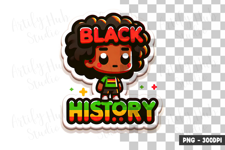 Black History Kids Quote Clipart PNG