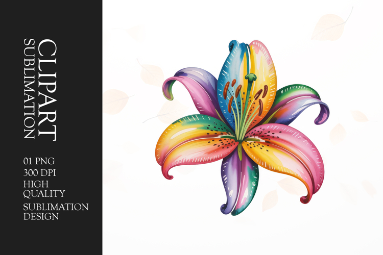 Watercolor Flower Clipart Image 2