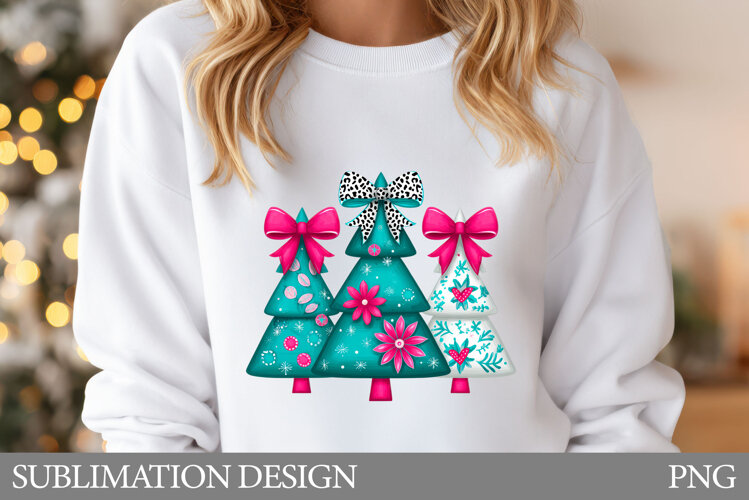 Christmas Tree T-Shirt. Christmas Tree Sublimation example image 1