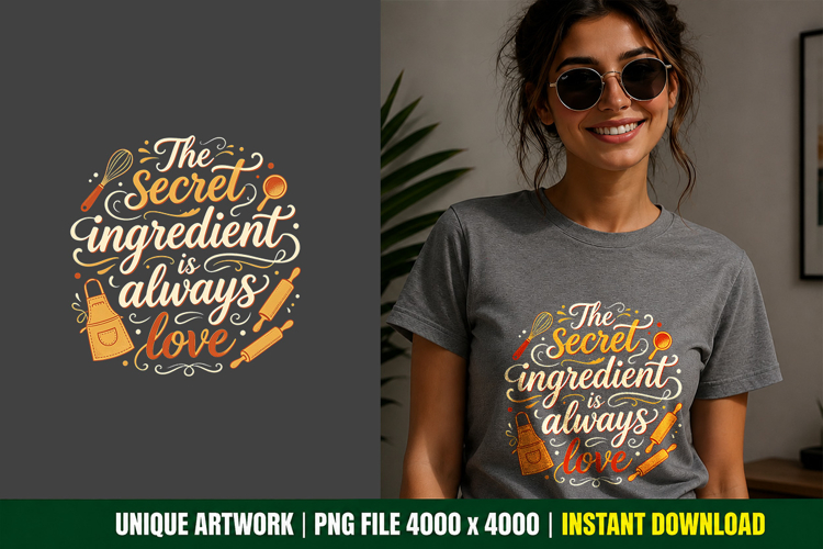 The Secret Ingredient PNG Sublimation Graphic