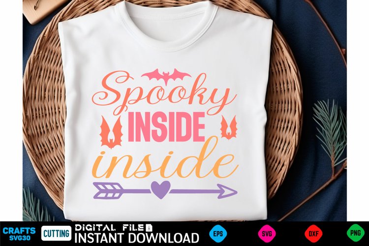 Halloween Svg Design,Halloween Quotes Spooky Halloween T-Shi example image 1