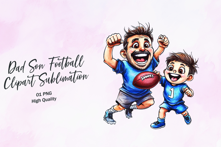 Playing football clipart Image 3