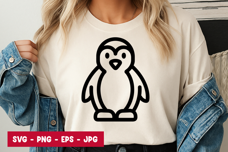 Cute Penguin Cartoon Baby Animal SVG PNG