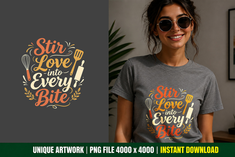 Kitchen Quote PNG Sublimation Baking Graphic