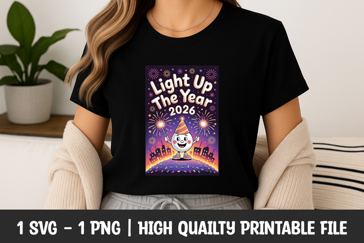 Light Up 2026 With Love SVG