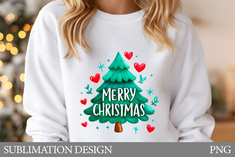 Christmas Tree T-Shirt. Christmas Tree Sublimation