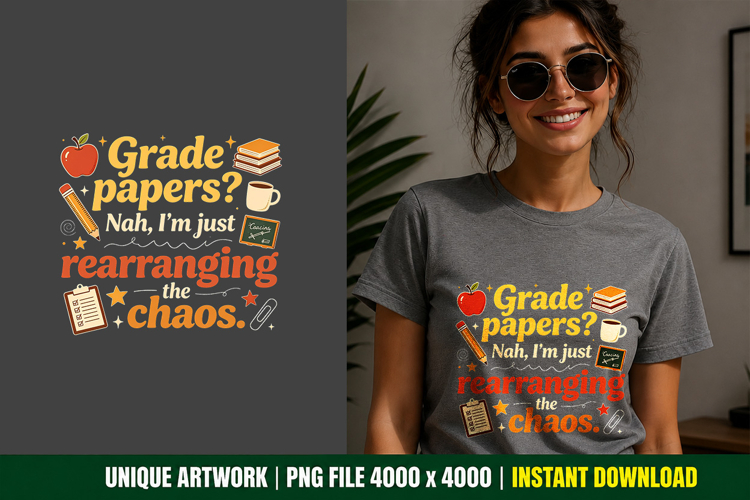 Teacher Humor PNG Sublimation School Art