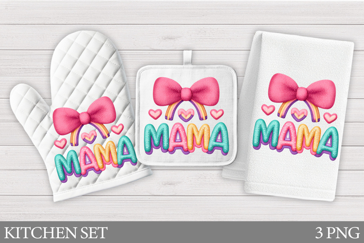 Mothers Day Oven Mitt Design. Mothers Day Kitchen Towel