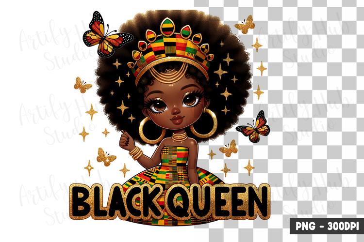 Black Queen Clipart Image 3
